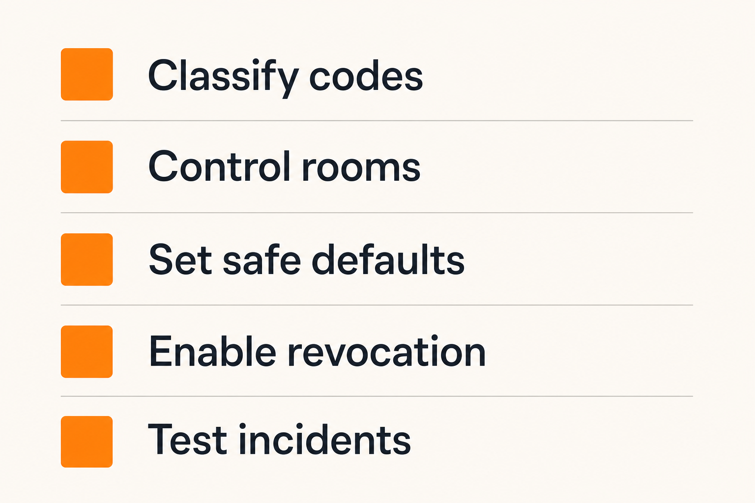 Implementation checklist for secure coupon messaging