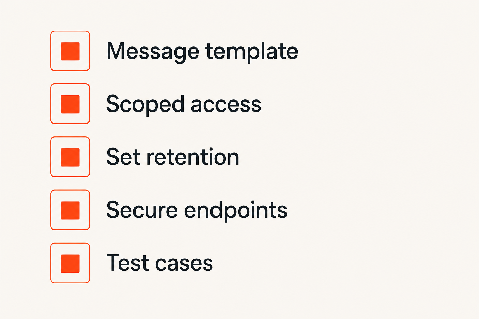 Checklist for implementing secure coupon sharing